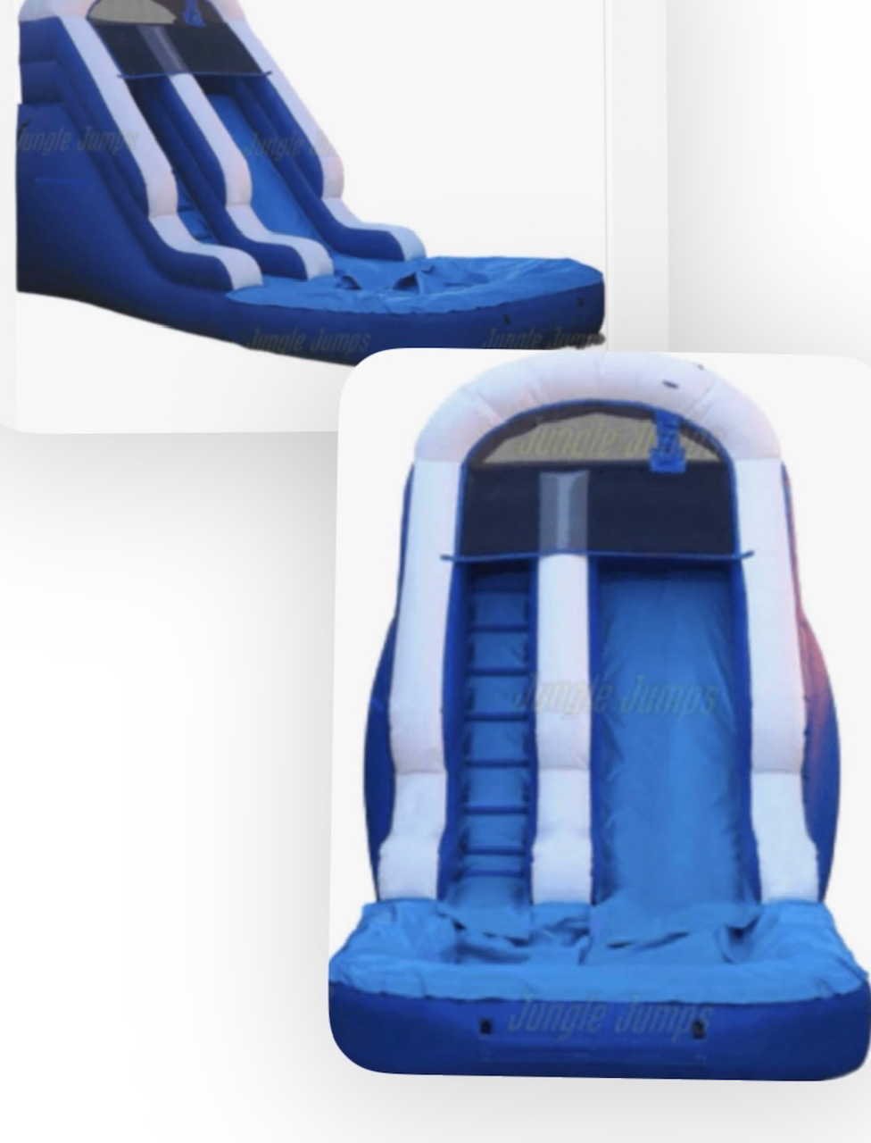 Blue and White Water Slide 14' x 22'