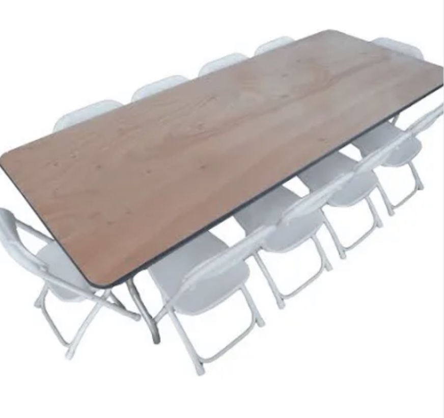 6ft Wood Rectangular Kids Table