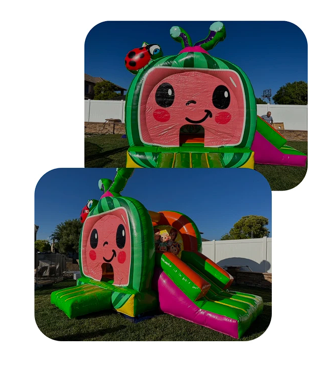 Watermelon jump and slide 12’ x 15’